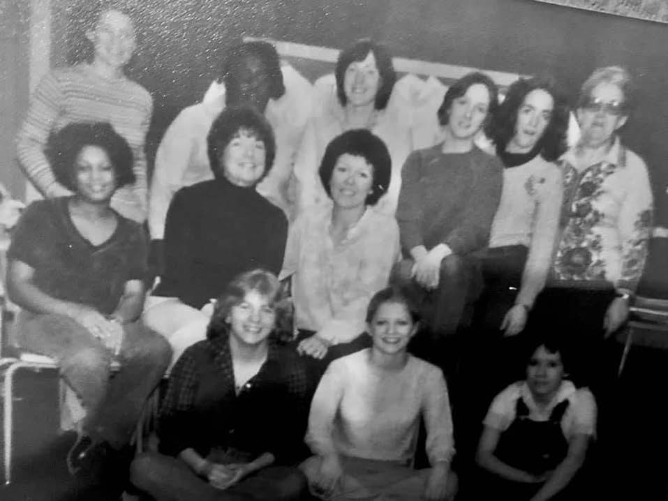 Pat Dobbins with her nursing team